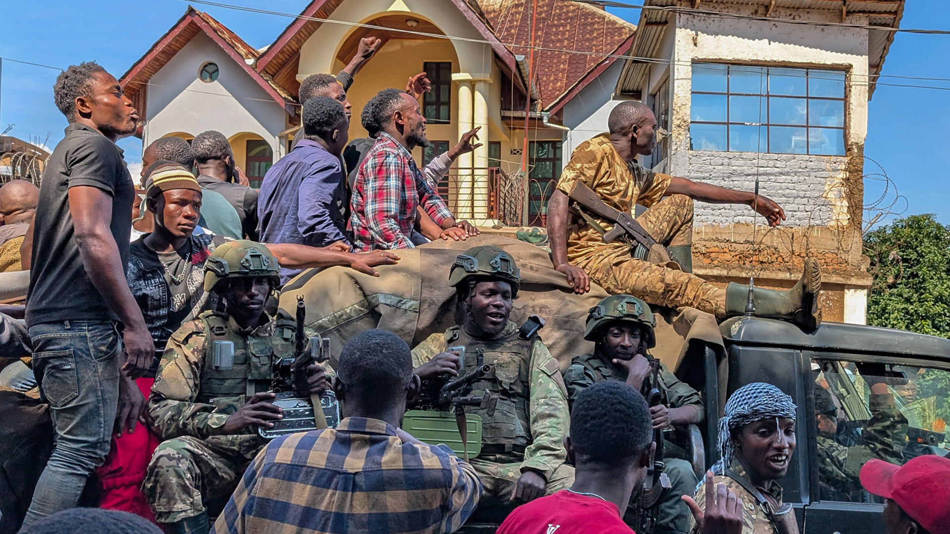 Rwanda المدعوم من M23 Rebels Center في Bukavu في DR Congo | جيش