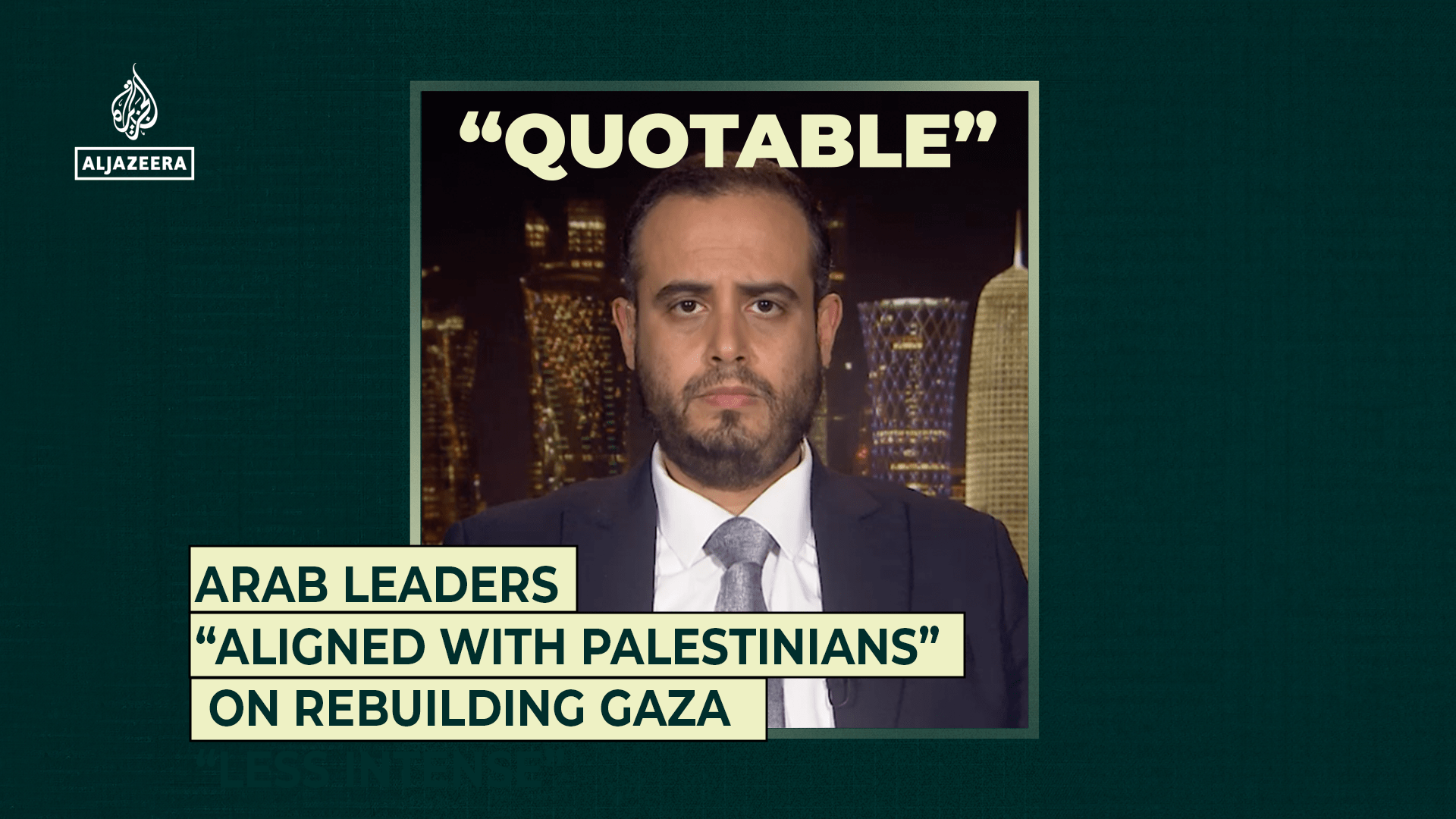 الزعماء العرب “يتماشون مع الفلسطينيين” في إعادة بناء غزة