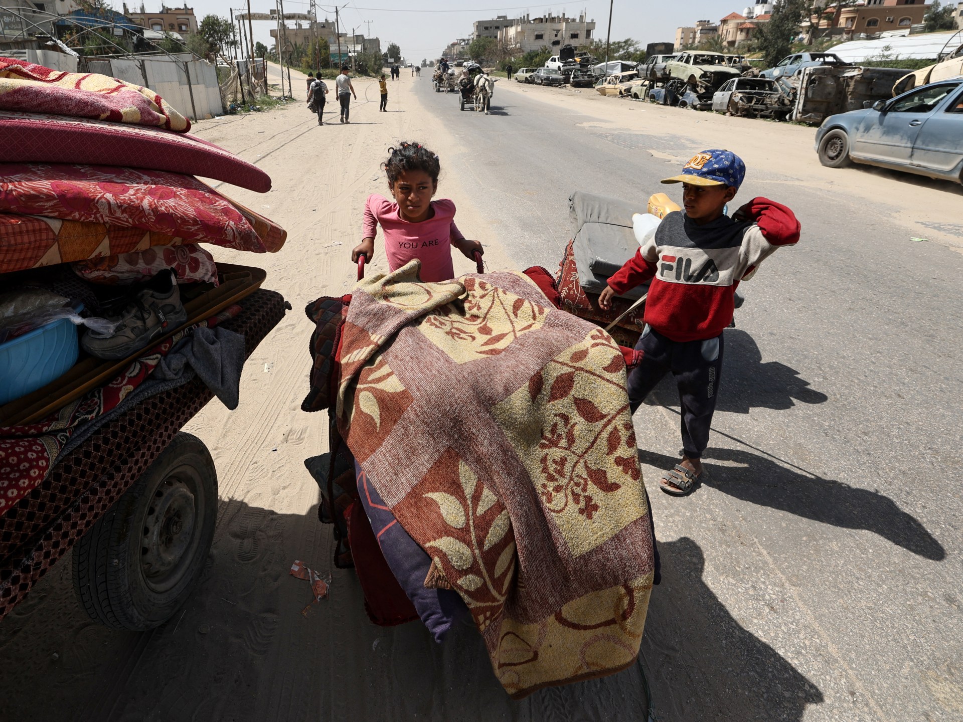 إسرائيل تقطع رفه ، ويصدر أوامر النزوح القسري الجديد لـ Gaza | أخبار الصراع الإسرائيلية